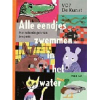 alle eendjes zwemmen in het water