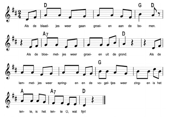 bladmuziek het is lente