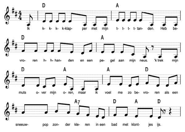 bladmuziek van kkkoud